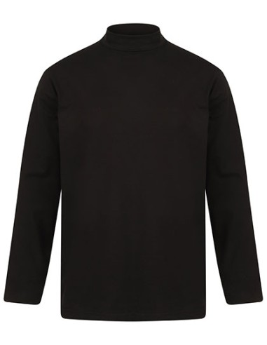 HEN-H020-Roll-Neck Long-Sleeve Top